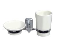 Стакан и мыльница с держателем Wasserkraft Серия К, K-28126