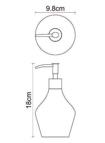 Дозатор для жидкого мыла Wasserkraft Dinkel, K-4699
