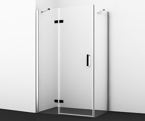 Душевой уголок Wasserkraft Aller Black Matt L/R, 120 х 80 см, стекло прозрачное, 10H06LBLACK MATT