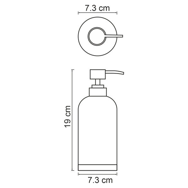Дозатор для жидкого мыла Wasserkraft Mindel, белый/дерево, K-8899