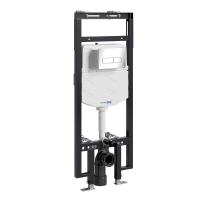 Инсталляция для унитаза Wasserkraft Dinkel 58TLT.010.ME.CH03, механическая клавиша хром