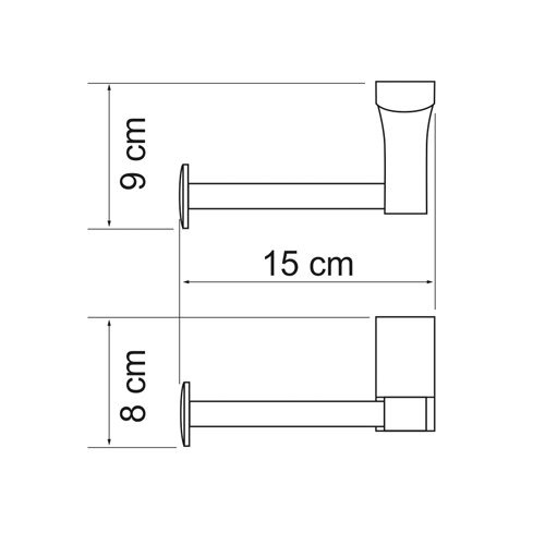 Держатель для туалетной бумаги Wasserkraft Leine, K-5096
