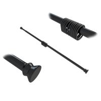 Карниз для ванны Wasserkraft Elbe SC-721121, 110 - 200 см, черный