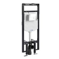 Инсталляция для унитаза Wasserkraft Dinkel 58TLT.010.ME.CH04, механическая клавиша хром