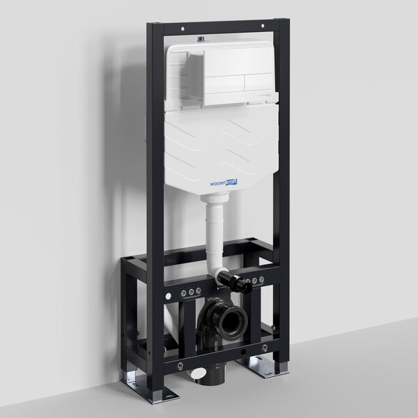 Инсталляция для унитаза Wasserkraft Dill 61TLT.010.ME.WH04, механическая клавиша белая