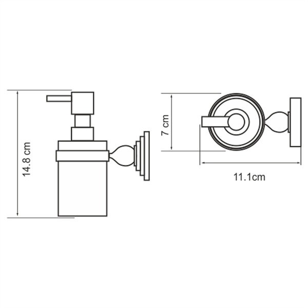 Дозатор для жидкого мыла Wasserkraft Diemel, Diemel K-2299