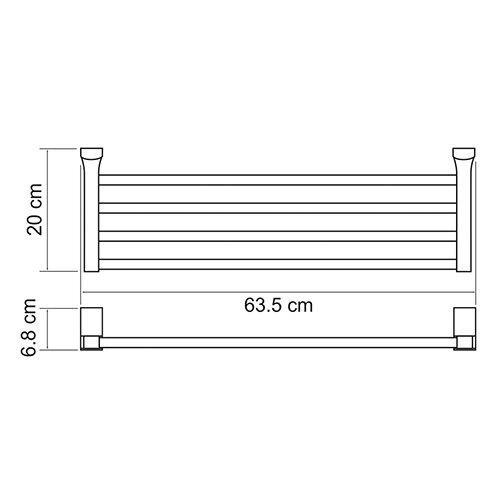Полка для полотенец Wasserkraft Leine, K-5011