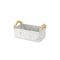Корзина для ванной комнаты Wasserkraft Aula WB-110-S, ширина 27.5 см, глубина 17 см, высота 10.5 см, серая