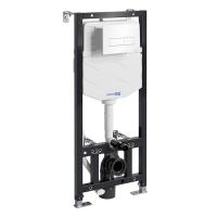 Инсталляция для унитаза Wasserkraft Aller 10TLT.010.ME.WH03, механическая клавиша цвет белый