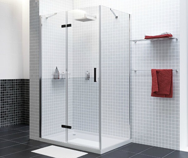 Душевой уголок Wasserkraft Aller Black L/R, 120 х 80 см, стекло прозрачное, 10H06LBLACK