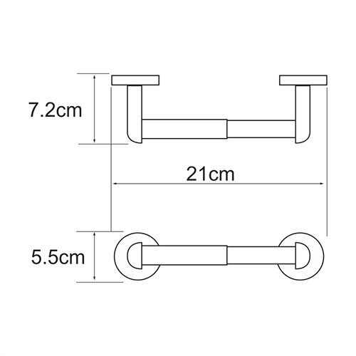 Держатель туалетной бумаги Wasserkraft Rhein, K-6222