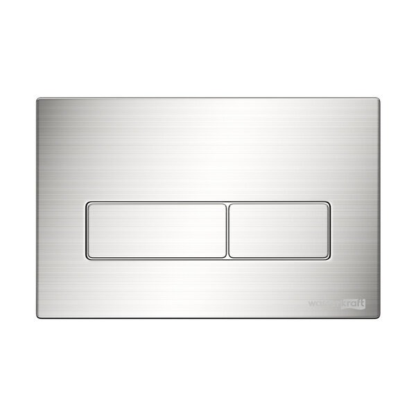 Инсталляция для унитаза Wasserkraft Glan 66TLT.010.ME.WH.BN03, декоративная стеклянная панель белая, механическая кнопка смыва никель