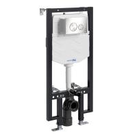 Инсталляция для унитаза Wasserkraft Vils 56TLT.010.ME.BN02, механическая клавиша никель
