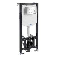 Инсталляция для унитаза Wasserkraft Aller 10TLT.010.ME.CH02, механическая клавиша цвет хром