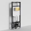 Инсталляция для унитаза Wasserkraft Alme 15TLT.010.ME.MG03, механическая клавиша золото матовое
