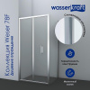 Душевой уголок Wasserkraft Weser 78F19, 100 х 100 х 200 см, профиль серебристый, стекло прозрачное