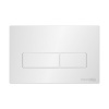 Инсталляция для унитаза Wasserkraft Abens 20TLT.010.ME.WH.WH03, декоративная стеклянная панель белая, механическая кнопка смыва белая