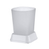 Стакан Wasserkraft Amper K-5400 5428W, для зубных щеток, белый матовый