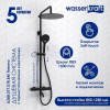 Душевая стойка Wasserkraft, цвет - черный матовый, A288.160.078.BM Thermo