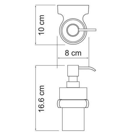 Дозатор с держателем Wasserkraft Berkel, K-6899
