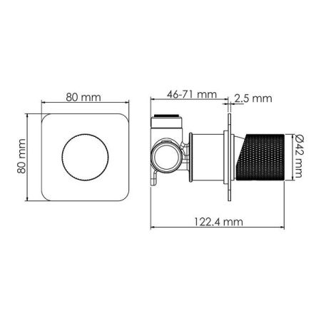 Смеситель для ванны и душа Wasserkraft Tauber A6451.296.298.275.100.276, цвет никель