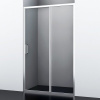 Душевая дверь в нишу Wasserkraft 41S13 110 x 200 см, стекло прозрачное, профиль серебристый