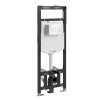 Инсталляция для унитаза Wasserkraft Alme 15TLT.010.ME.WH01, механическая клавиша белая, ободки хром