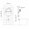 Смывной бачок для унитаза Wasserkraft Aller 10TLT.031.ME.PB01, с механической кнопкой смыва цвет - черный глянцевый