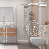Душевой уголок Wasserkraft Leine 35P38, пятиугольный, 100 см