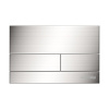 Инсталляция для унитаза Wasserkraft Salm 27TLT.010.ME.WH.BN04, декоративная стеклянная панель белая, механическая кнопка смыва никель