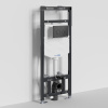 Инсталляция для унитаза Wasserkraft Alme 15TLT.010.ME.MB01, механическая клавиша черная матовая
