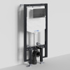 Инсталляция для унитаза Wasserkraft Vils 56TLT.010.ME.MB04, механическая клавиша черная матовая