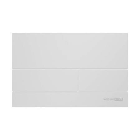 Инсталляция для унитаза Wasserkraft Glan 66TLT.010.ME.WH.WM04, декоративная стеклянная панель белая, механическая кнопка смыва белая матовая