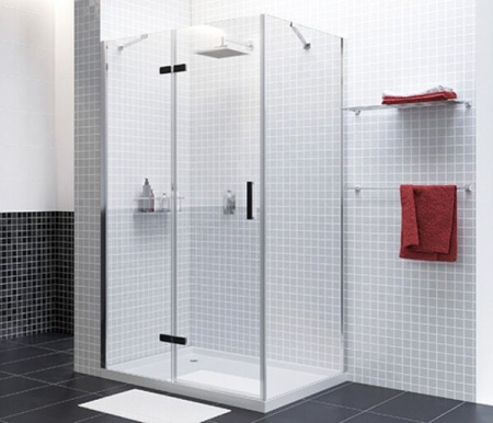 Душевой уголок Wasserkraft Aller Black L/R, 120 х 90 см, стекло прозрачное, 10H07LBLACK