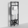 Инсталляция для унитаза Wasserkraft Alme 15TLT.010.ME.WH01, механическая клавиша белая, ободки хром