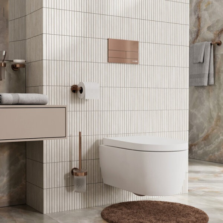 Инсталляция для унитаза Wasserkraft Dill 61TLT.010.ME.RG04, механическая клавиша золото розовое