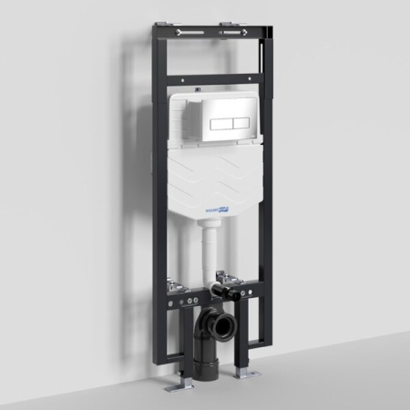 Инсталляция для унитаза Wasserkraft Dinkel 58TLT.010.ME.CH03, механическая клавиша хром