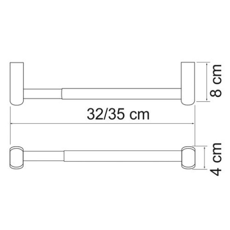 Полотенцедержатель Wasserkraft Berkel, 30 см, K-6891