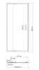 Душевая дверь в нишу Wasserkraft 48P04 90 х 200 см