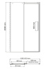 Душевая дверь в нишу Wasserkraft 15R30 130 х 200 см