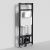 Инсталляция для унитаза Wasserkraft Alme 15TLT.010.ME.BN04, механическая клавиша никель
