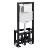 Инсталляция для унитаза Wasserkraft Dill 61TLT.010.ME.WM04, механическая клавиша белая матовая