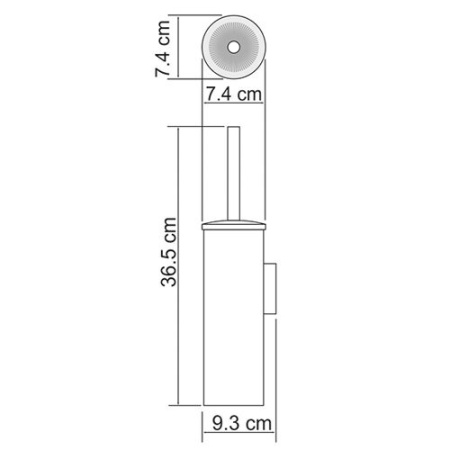 Ершик для унитаза Wasserkraft Серия К, подвесной, хром, K-1087