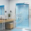 Душевой уголок Wasserkraft, 80 см, стекло прозрачное (58R06)