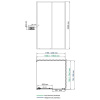 Душевой уголок Wasserkraft 61S06, прямоугольный, 120 х 80 см