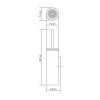 Ершик для унитаза Wasserkraft Серия К, подвесной, белый матовый, K-1087WHITE