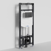 Инсталляция для унитаза Wasserkraft Alme 15TLT.010.ME.MB02, механическая клавиша черная матовая