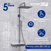 Душевая стойка Wasserkraft, с изливом, цвет - хром, A113.118.127.CH Thermo