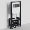 Инсталляция для унитаза Wasserkraft Dill 61TLT.010.ME.MB02, механическая клавиша черная матовая