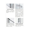 Душевой уголок Wasserkraft Aller White L/R, 120 х 100 см, стекло прозрачное, 10H10LWHITE